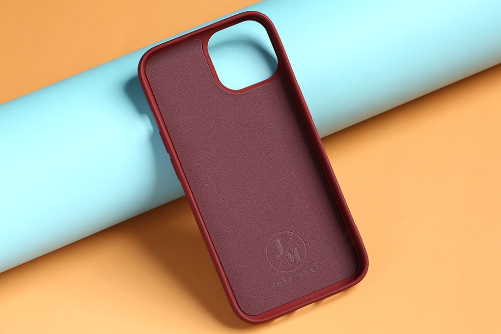 Ốp lưng Magsafe iPhone 14 Candy Silicone JM Màu Đỏ