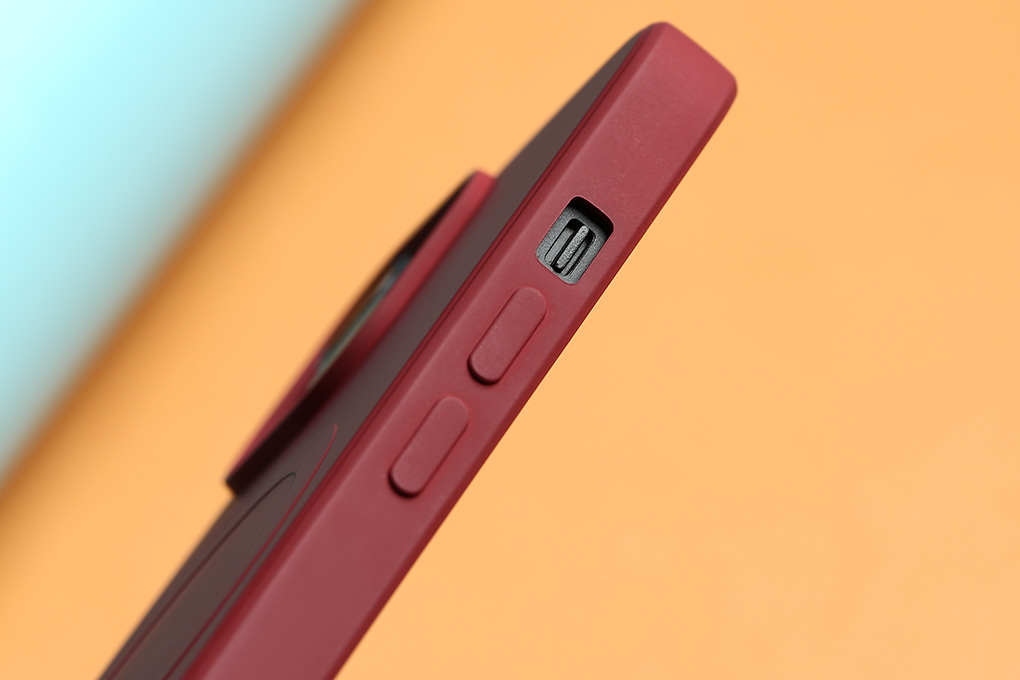 Ốp lưng Magsafe iPhone 14 Candy Silicone JM Màu Đỏ