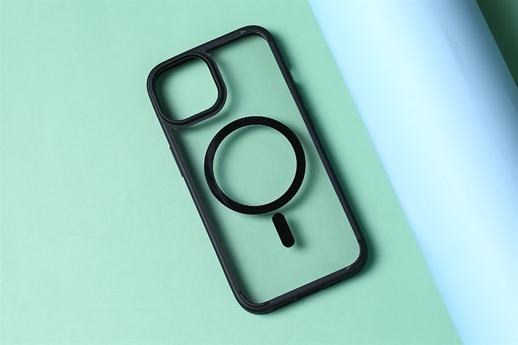Ốp lưng MagSafe iPhone 14 Nhựa cứng viền dẻo FREELANDER I JM Màu Đen