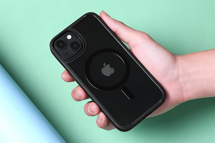 Ốp lưng MagSafe iPhone 14 Nhựa cứng viền dẻo FREELANDER I JM Màu Đen