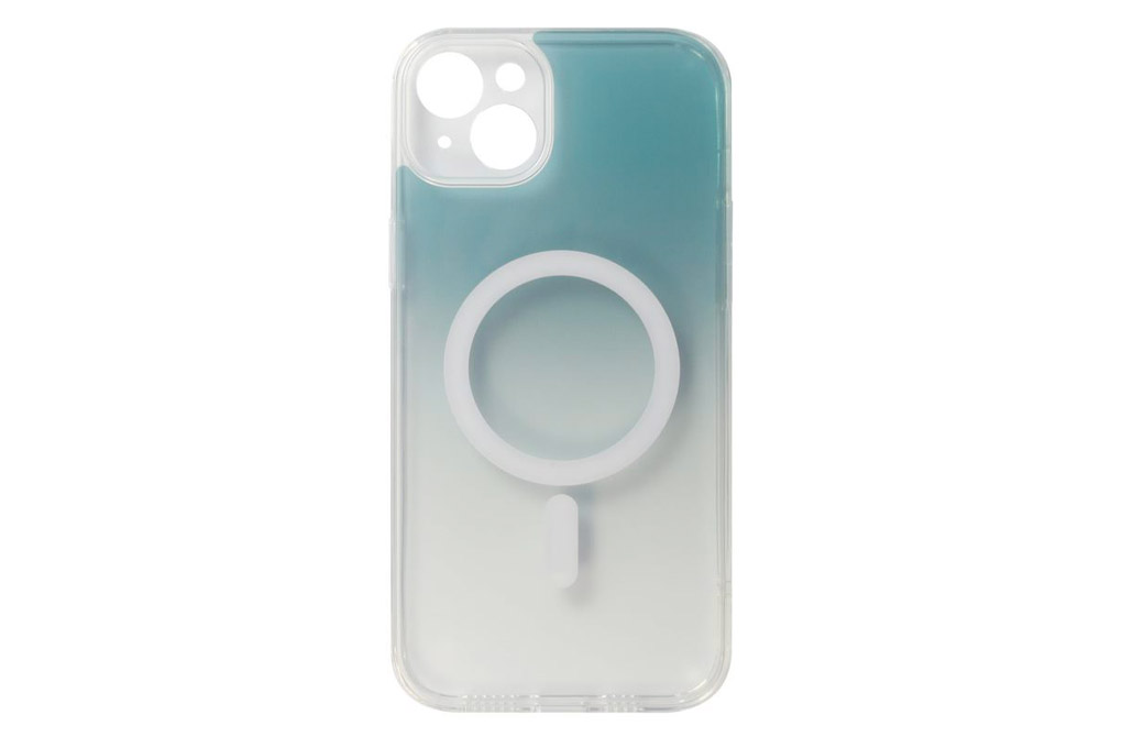 Ốp lưng MagSafe iPhone 14 Plus Kính viền dẻo GLASS GRA-SIMPLE JM