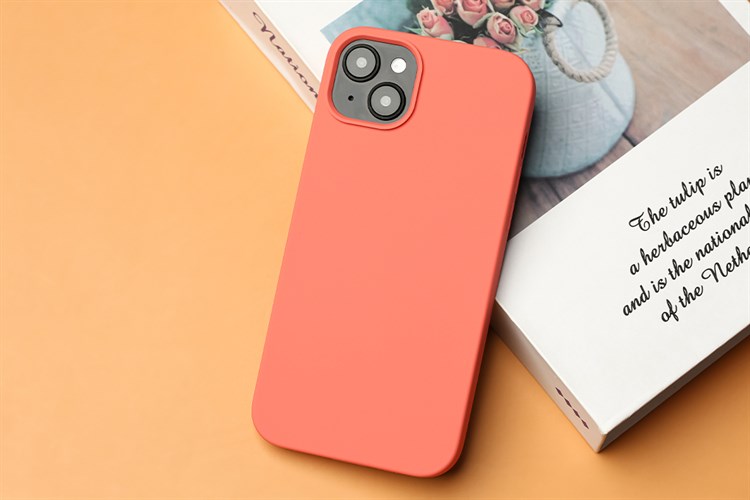 Ốp lưng iPhone 14 Plus SILICONE CASE JM Màu Cam