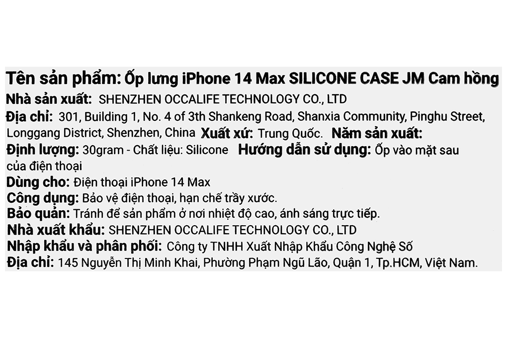 Ốp lưng iPhone 14 Plus SILICONE CASE JM Màu Cam