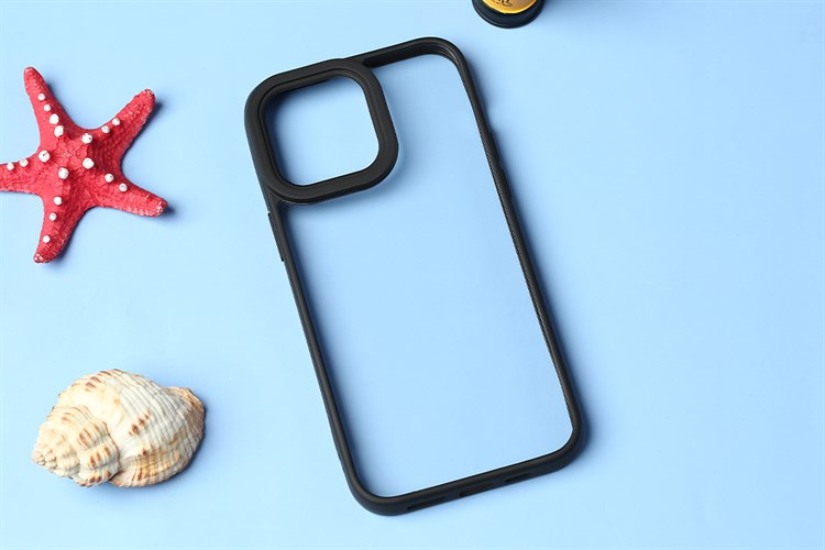 Ốp lưng iPhone 14 Pro Max Nhựa cứng viền dẻo BIG EYE JM Màu Đen