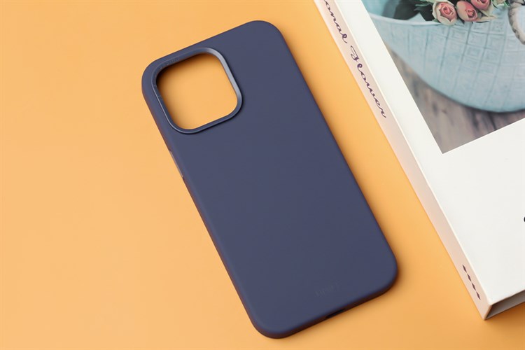 Ốp lưng iPhone 14 Pro Max Silicone UniQ Hybrid Lino Chính hãng Màu Tím
