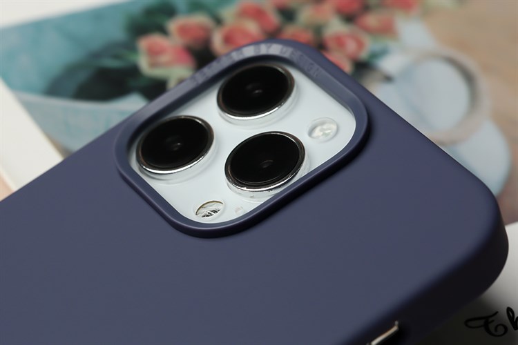 Ốp lưng iPhone 14 Pro Max Silicone UniQ Hybrid Lino Chính hãng Màu Tím