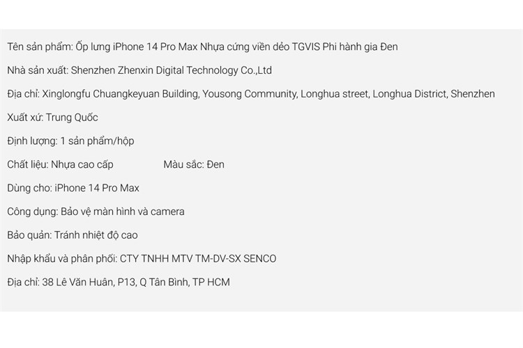 Ốp lưng iPhone 14 Pro Max Nhựa cứng viền dẻo TGVIS Phi hành gia Chính hãng Màu Đen