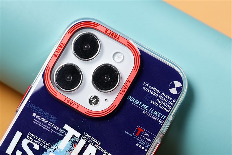 Ốp lưng iPhone 14 Pro Nhựa cứng viền dẻo TGVIS Chính hãng Màu Màu kết hợp