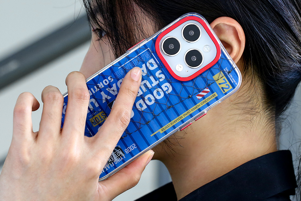 Ốp lưng iPhone 14 Pro Max Nhựa cứng viền dẻo TGVIS hàng rào Chính hãng Màu Xanh Dương