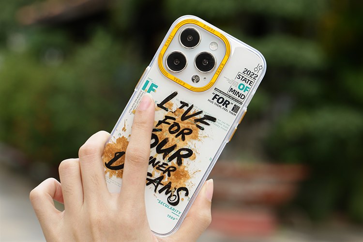 Ốp lưng iPhone 14 Pro Max Nhựa cứng viền dẻo TGVIS Chính hãng Màu Trắng