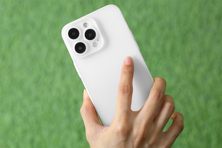 Ốp lưng iPhone 14 Pro Max Nhựa dẻo siêu mỏng ULTRA TPU JM Màu Trắng