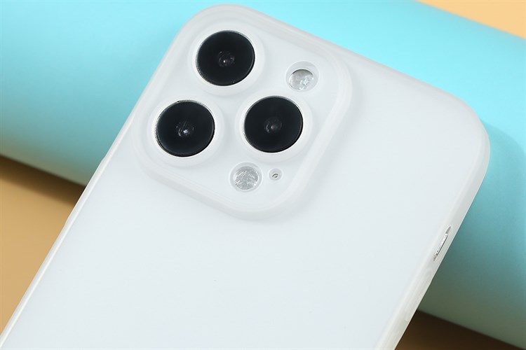Ốp lưng iPhone 14 Pro Max Nhựa dẻo siêu mỏng ULTRA TPU JM Màu Trắng