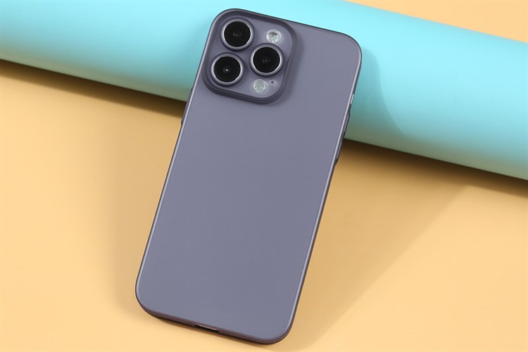 Ốp lưng iPhone 14 Pro Max Nhựa dẻo siêu mỏng ULTRA TPU JM Màu Tím nhạt