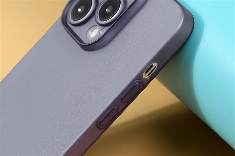 Ốp lưng iPhone 14 Pro Max Nhựa dẻo siêu mỏng ULTRA TPU JM Màu Tím nhạt