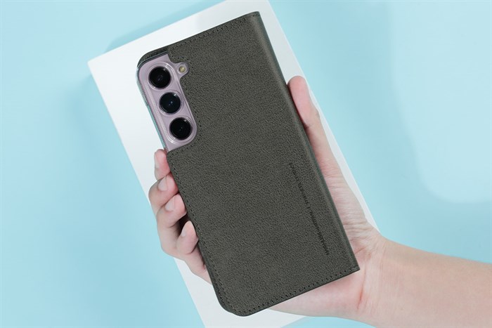 Bao da Galaxy S23+ Da tổng hợp ARAREE MUSTANG Màu Xám than