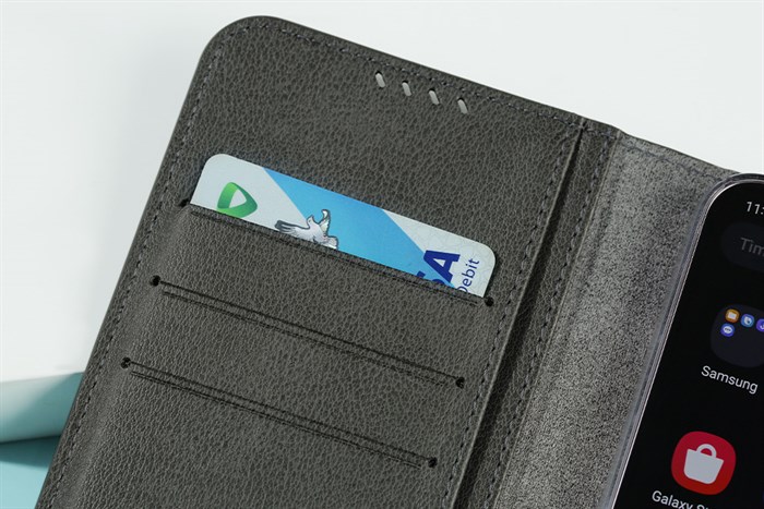 Bao da Galaxy S23+ Da tổng hợp ARAREE MUSTANG Màu Xám than