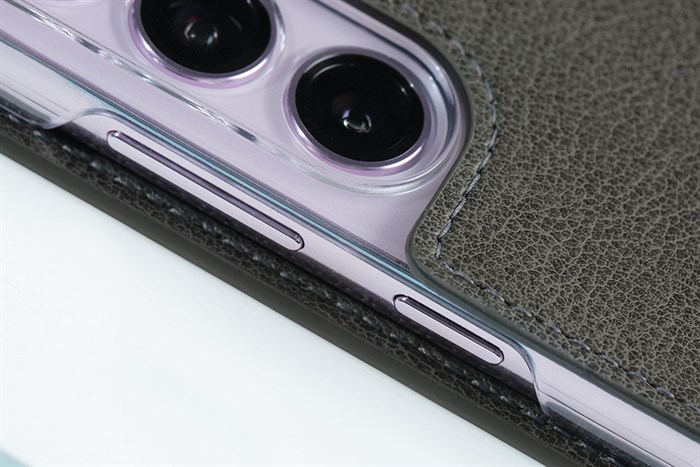 Bao da Galaxy S23+ Da tổng hợp ARAREE MUSTANG Màu Xám than