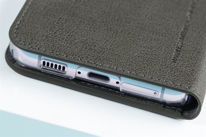 Bao da Galaxy S23+ Da tổng hợp ARAREE MUSTANG Màu Xám than