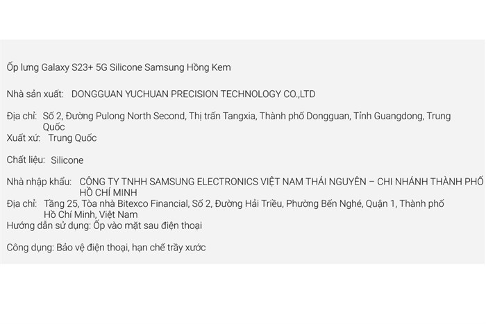 Ốp lưng Galaxy S23+ Silicone Samsung Chính hãng Màu Hồng Kem