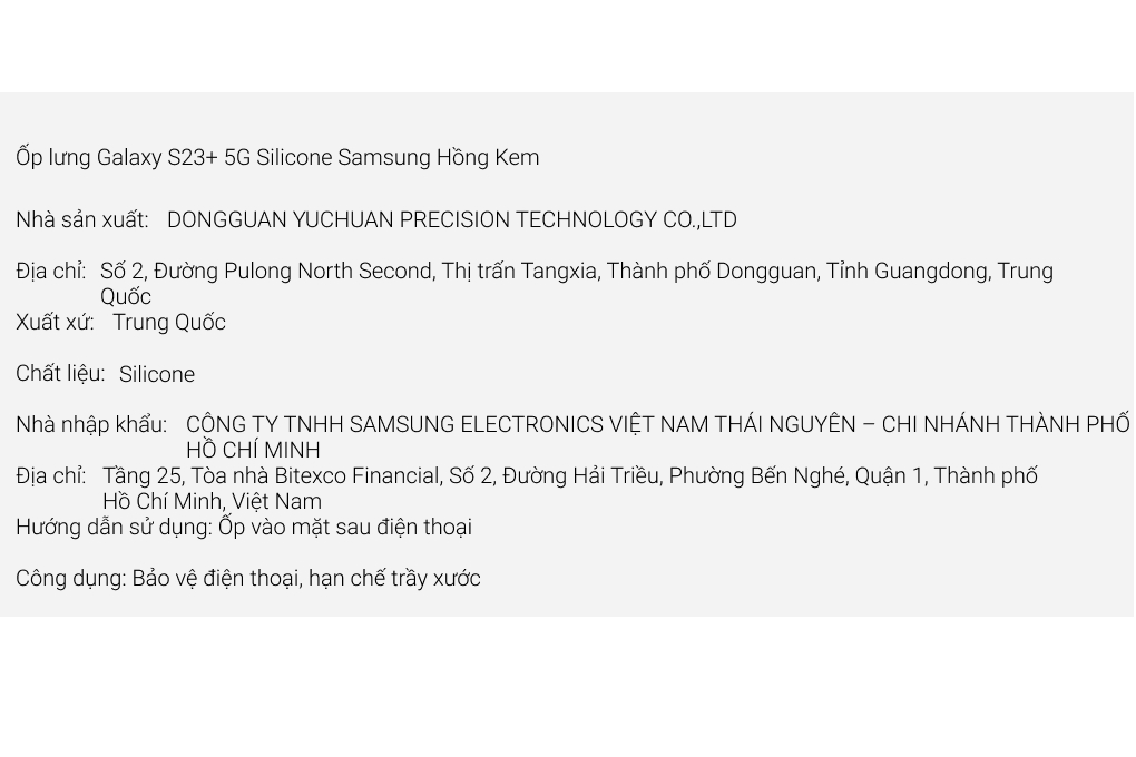 Ốp lưng Galaxy S23+ Silicone Samsung Chính hãng Màu Hồng Kem