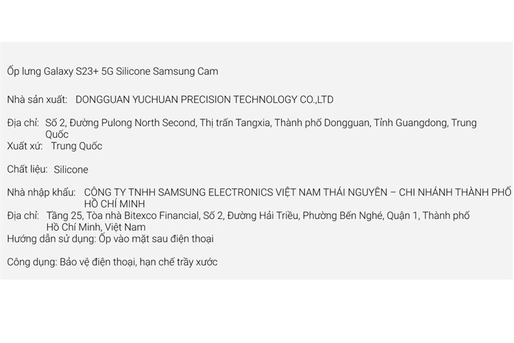 Ốp lưng Galaxy S23+ Silicone Samsung Chính hãng Màu Cam