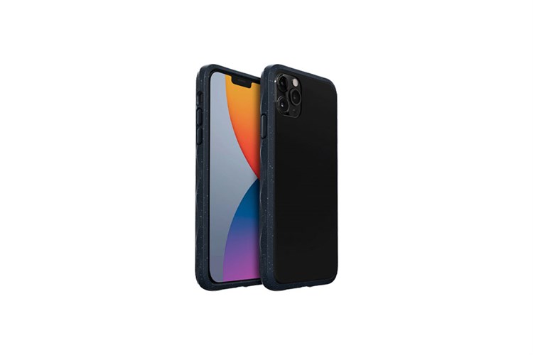 Ốp lưng cho iPhone 12 Pro Max Nhựa cứng viền dẻo Laut Crystal Matter Màu Xanh đen đậm