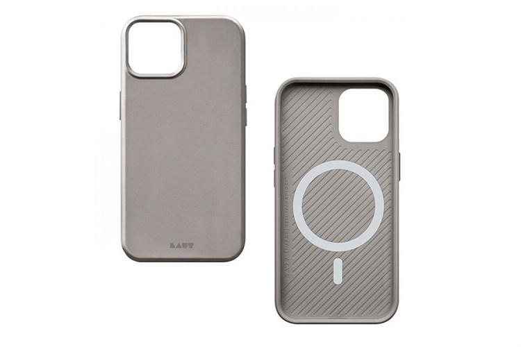 Ốp lưng MagSafe iPhone 13 Nhựa cứng viền dẻo Laut HUEX Chính hãng Màu Xám