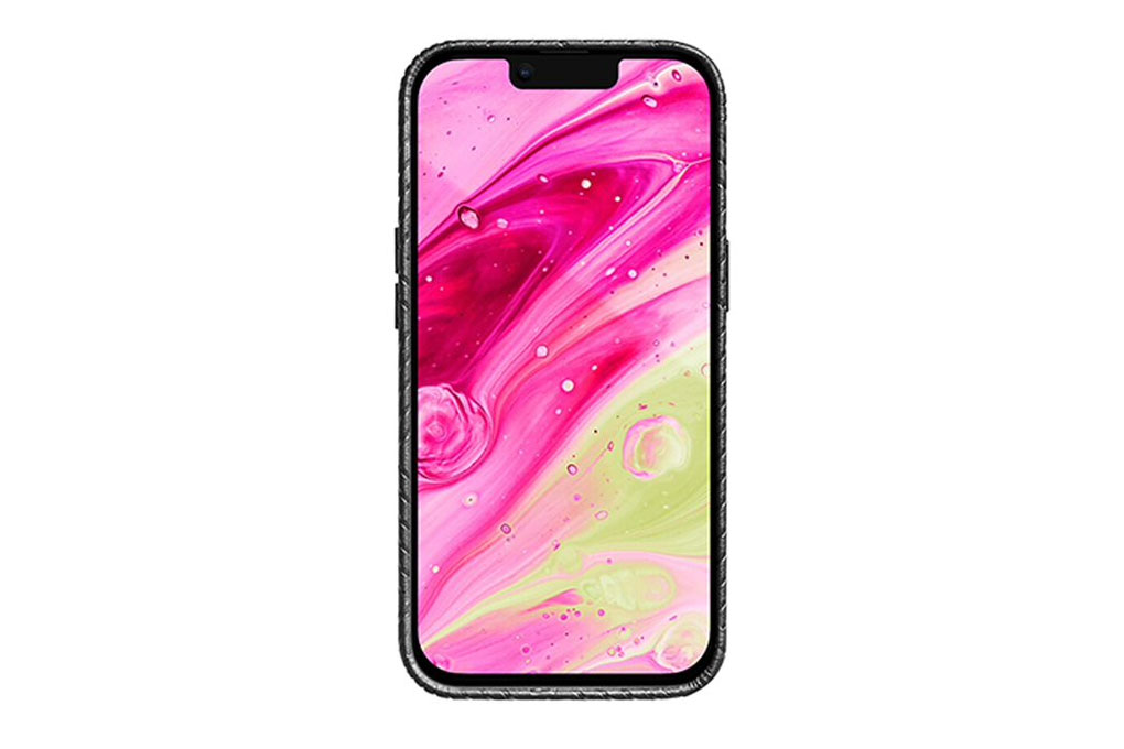 Ốp lưng iPhone 14 Nhựa dẻo Da PU Laut MOTIF Đen - 2