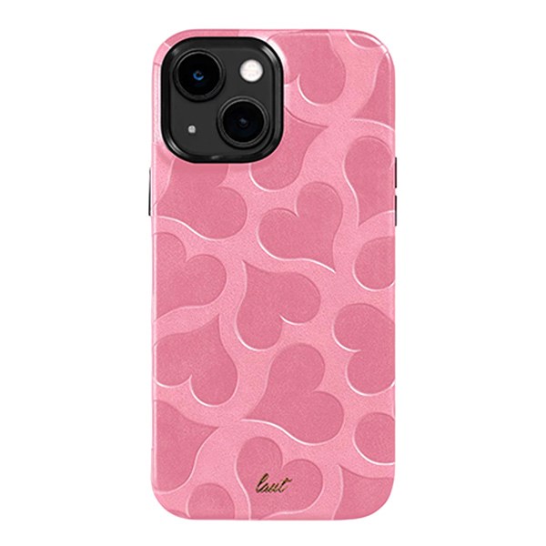 Ốp lưng iPhone 14 Nhựa dẻo Da PU Laut MOTIF Hearts