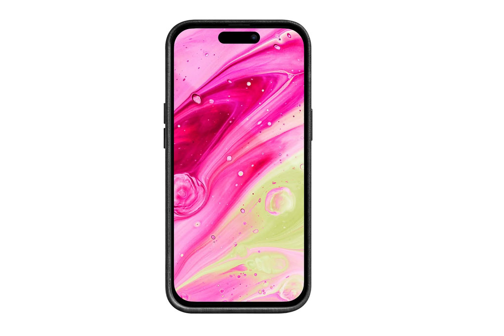 Ốp lưng iPhone 14 Pro Nhựa dẻo Da PU Laut MOTIF Màu Đen