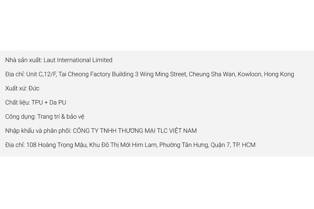 Ốp lưng iPhone 14 Pro Nhựa dẻo Da PU Laut MOTIF Màu Đen