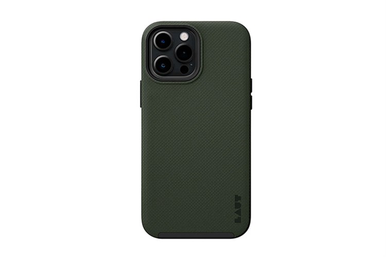 Ốp lưng iPhone 14 Pro Nhựa cứng viền dẻo Laut SHIELD Chính hãng Màu Xanh Oliu