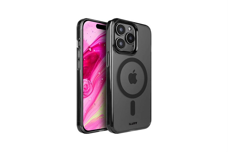Ốp lưng MagSafe iPhone 14 Pro Nhựa cứng viền dẻo Laut Crystal M Chính hãng Màu Đen