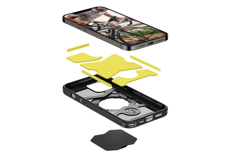 Ốp lưng iPhone 12 Pro Max Nhựa cứng viền dẻo SPIGEN Bike Mount Chính hãng Màu Đen