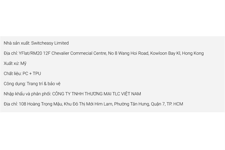 Ốp lưng iPhone 13 Nhựa cứng viền dẻo SwitchEasy AERO Chính hãng Màu Trắng