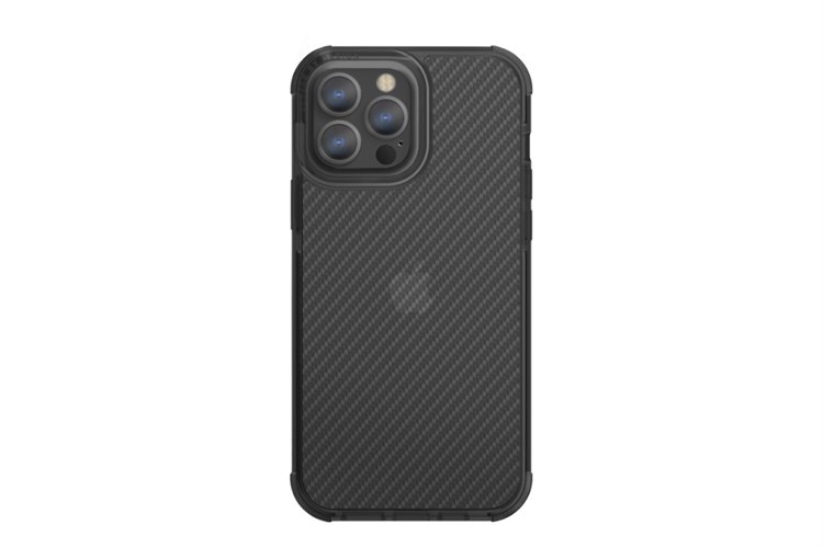 Ốp lưng iPhone 13 Pro Max Nhựa cứng viền dẻo UNIQ HYBRID COMBAT Chính hãng Màu Đen