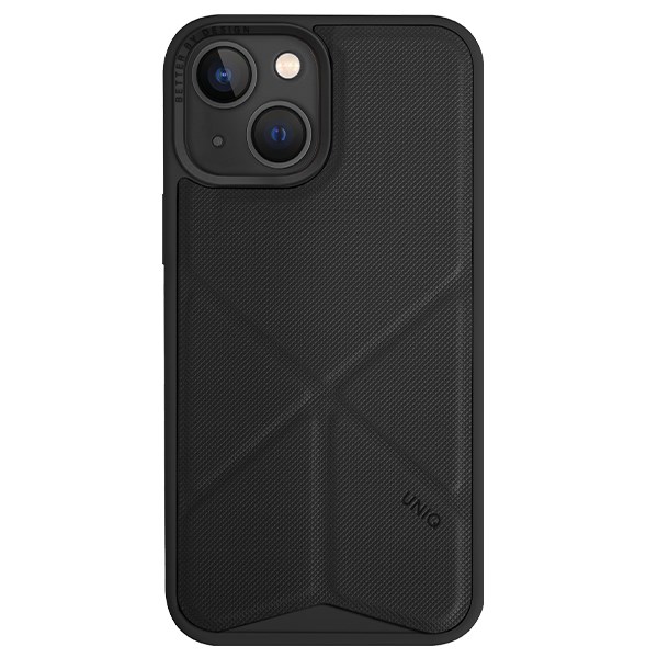 Ốp lưng MagSafe iPhone 14 Nhựa cứng viền dẻo da PU UNIQ HYBRID MAGCLICK CHARGING TRANSFORMA Chính hãng