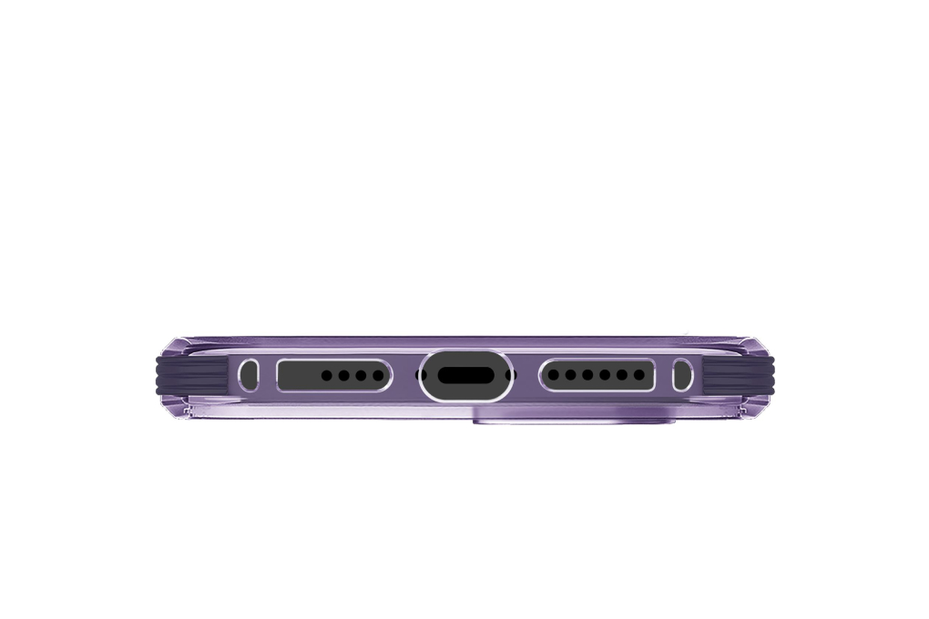 Ốp lưng iPhone 14 Pro Max Nhựa cứng viền dẻo UNIQ HYBRID COMBAT Chính hãng Màu Tím