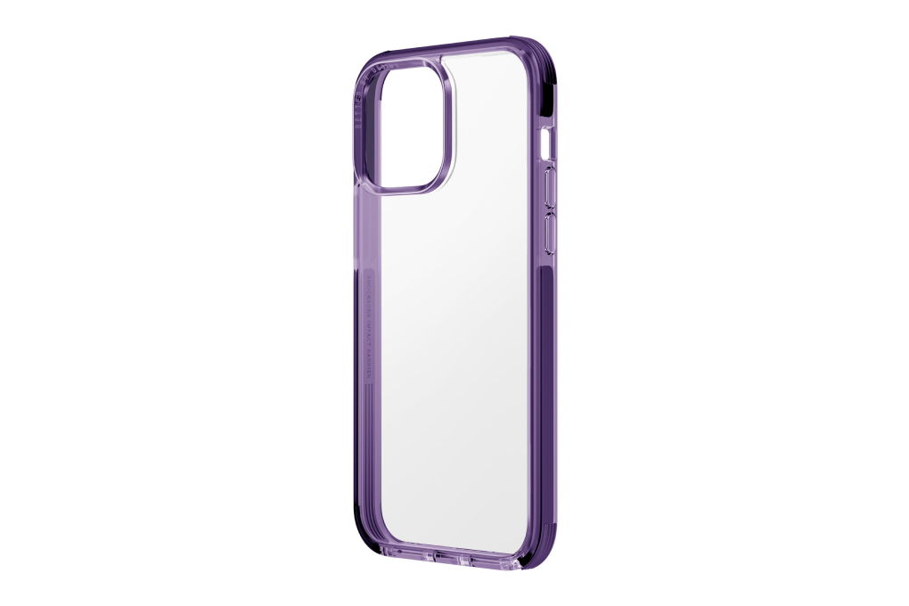 Ốp lưng iPhone 14 Pro Max Nhựa cứng viền dẻo UNIQ HYBRID COMBAT Chính hãng Màu Tím