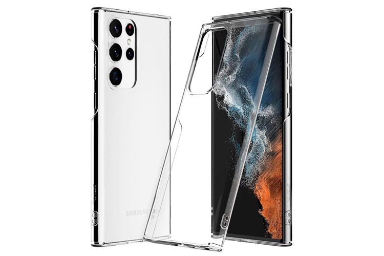 Ốp lưng Galaxy S22 Ultra Nhựa cứng PC ARAREE NUKIN Chính hãng Màu Trắng