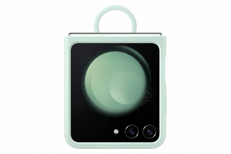 Ốp lưng Galaxy Z Flip5 Silicone Samsung Kèm vòng đeo tay Chính hãng Màu Xanh mint