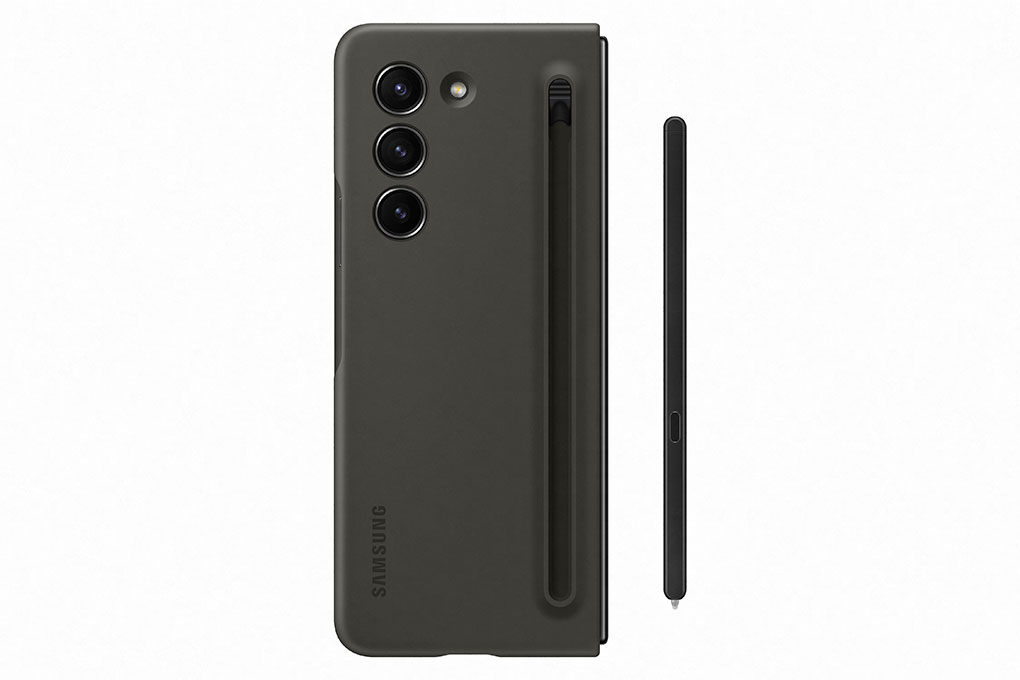 Ốp lưng Galaxy Z Fold5 Nhựa cứng viền dẻo Samsung Kèm S Pen Chính hãng Màu Xám