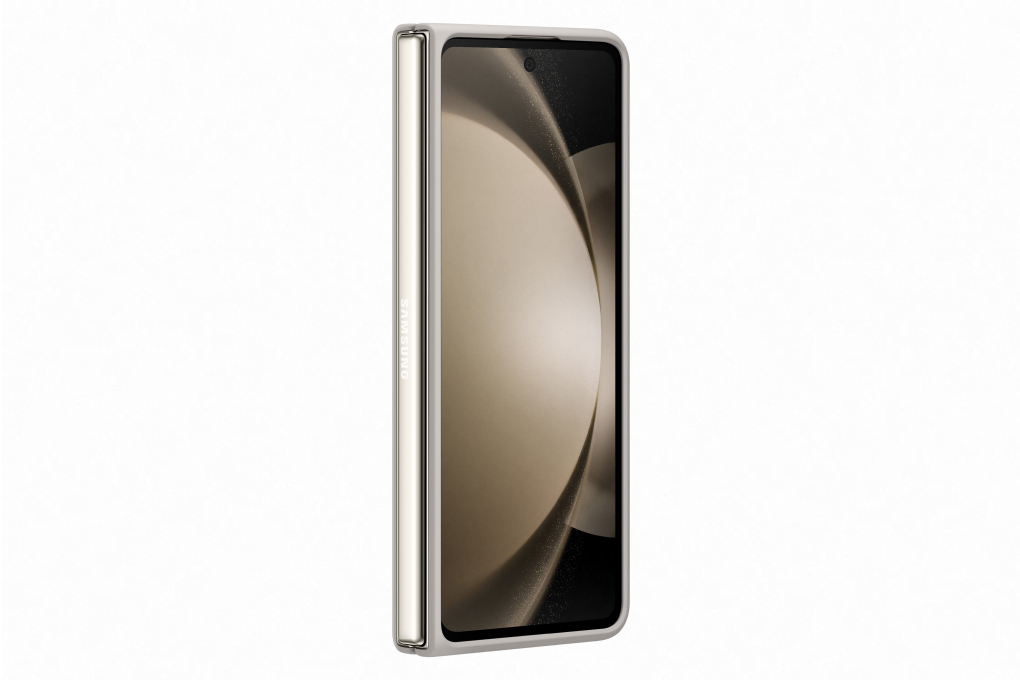 Ốp lưng Galaxy Z Fold5 Nhựa cứng viền dẻo Samsung Kèm S Pen Chính hãng Màu Kem