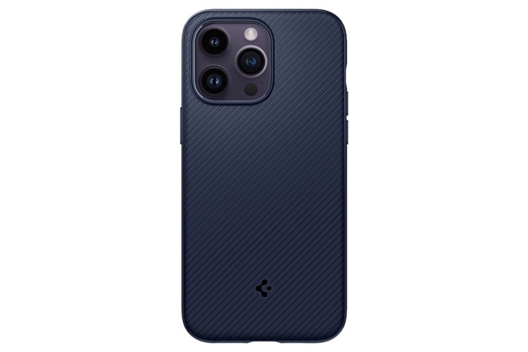 Ốp lưng MagSafe iPhone 14 Pro Max Nhựa dẻo TPU Spigen Mag Armor MagFit Chính hãng Màu Xanh Navy