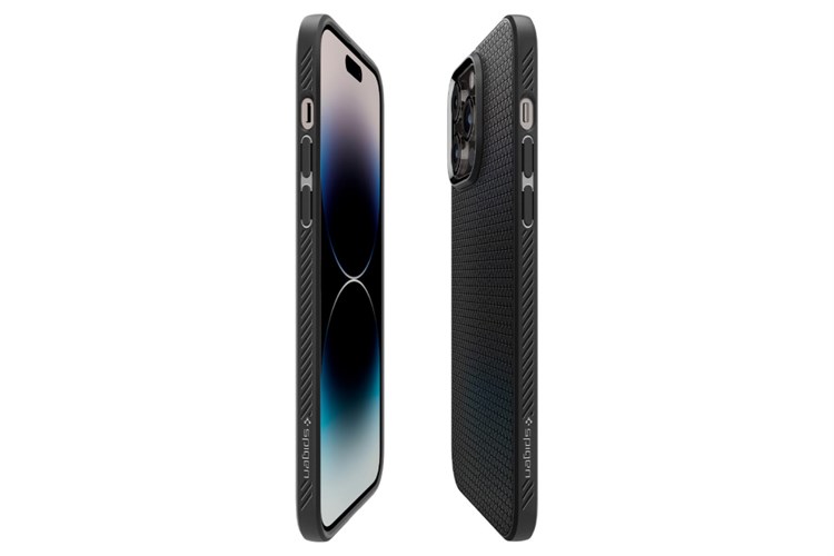 Ốp lưng iPhone 14 Pro Max Nhựa dẻo TPU Spigen Liquid Air Chính hãng Màu Đen
