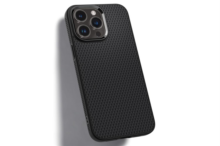 Ốp lưng iPhone 14 Pro Max Nhựa dẻo TPU Spigen Liquid Air Chính hãng Màu Đen