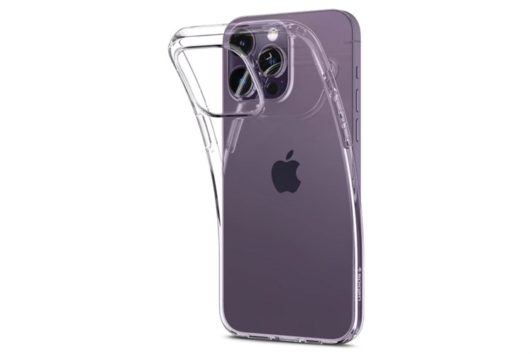 Ốp lưng iPhone 14 Pro Max Nhựa dẻo TPU Spigen Liquid Crystal Chính hãng Màu Trắng