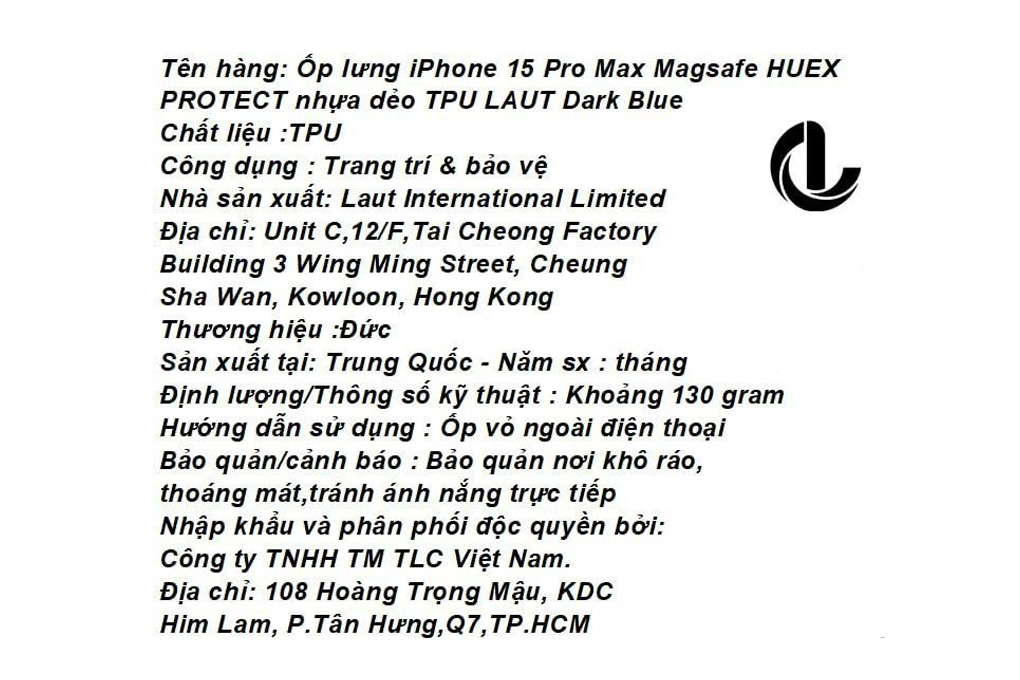 Ốp lưng Magsafe iPhone 15 Pro Max Nhựa dẻo TPU LAUT HUEX PROTECT - 8