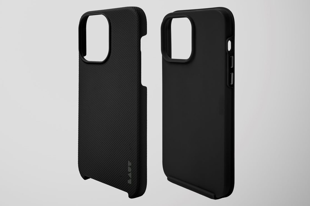 Ốp lưng iPhone 15 Pro Max Nhựa cứng viền dẻo LAUT SHIELD Black