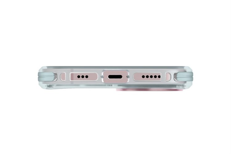 Ốp lưng Magsafe iPhone 15 Nhựa cứng viền dẻo UNIQ HYBRID MAGCLICK CHARGING COMBAT DUO Màu Xanh hồng